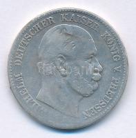 Német Államok / Poroszország 1876C 2M Ag "I. Vilmos" Frankfurt T:F patina German States / Prussia 1876C 2 Mark Ag "Wilhelm I" Frankfurt C:F patina Krause KM#506