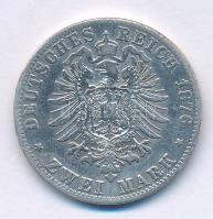 Német Államok / Poroszország 1876C 2M Ag "I. Vilmos" Frankfurt T:F patina
German States /...