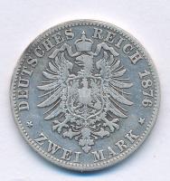 Német Államok / Poroszország 1876C 2M Ag "I. Vilmos" Frankfurt T:F patina
German States /...
