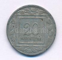 Ausztria / Marchtrenk hadifogolytábor 1915. 20h Zn szükségpénz T:XF,VF Austria / Marchtrenk POW camp 1915. 20 Heller Zn necessity money (notgeld) C:XF,VF