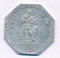 Németország / Nürnberg ~1920. 20pf Al "Nürnberg-Fürther Villamos" bárca T:XF,VF Germany / ...