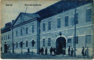 1933 Sárvár, Korona szálloda. Milfai Ferenc kiadása (fl)