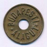 ~1853-1918. Budapesti Alagút bronz lemezbárca (27mm) T:XF kissé hajlott lapka