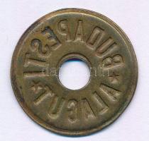 ~1853-1918. "Budapesti Alagút" bronz lemezbárca (27mm) T:XF kissé hajlott lapka