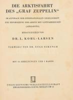 Dr. L. Kohl-Larsen: Die Artisfahrt des "Graf Zeppelin". 1931, Union Deutsche, kopott, kiss...