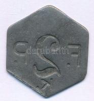 ~1900-1918. "Fővárosi Pavilon" 2K névértékű Fe bárca (32x29mm) T:XF