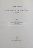 Liszt (Ferenc), Franz:
XIX. magyar rapszódia zongorára. Az eredeti kézirat fakszimile kiadása. XIX....