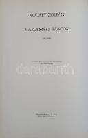 Kodály Zoltán: Marosszéki táncok zongorára. Az eredeti kézirat fakszimile kiadása. Marosszéker Tänze...