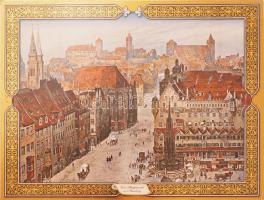 11 db Wendt &amp; Kühn zenélő figura. trombitás angyal Kézzel festett fa, jelzett. kb 6 cm nagyr...