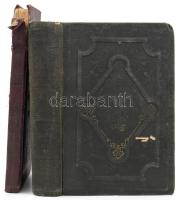 2 darab zsidó imakönyv, sérült egészvászon kötésben