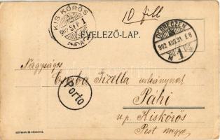 1902 Hortobágy, számadó gulyás. Kiss F. kiad. saját fényképe után (EK) + Porto