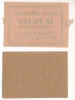 Miskolc ~1930. 20f + 40f "Fodor Zoltán Könyvkereskedés" utalvány, egyik bélyegzéssel T:UNC...