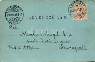 1899 (Vorläufer) Sopron, Oedenburg; Várkerület télen. Blum N. kiadása / Grabenrunde im Winter (EK)