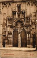 1915 Kassa, Kosice; Dóm északi díszkapuja. Nyulászi Béla kiadása / cathedral gate (kis szakadás / small tear)