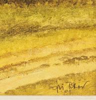 Egri Tibor ( - ): Reggeli pára. Olaj, farost, jelezve jobbra lent. Dekoratív, kissé sérült fakeretbe...