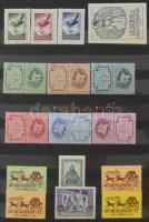 Több mint 100 db régi magyar levélzáró, továbbá néhány száz magyar és külföldi bélyeg, ragjegy stb. ...