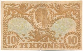 Dánia 1943. 10K "T" T:F,VG kis szakadás
Denmark 1943. 10 Kroner "T" C:F,VG smal...