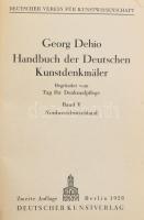 Georg Dehio: Handbuch der Deutschen Kunstdenkmäler. Band V. Nordwestdeutschland. Berlin, 1928, Deutscher Kunstverlag. Zweite Auflage. Német nyelven. Kiadói egészvászon-kötés.
