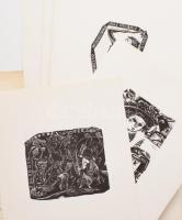 1978 Bordás Ferenc harminc fametszet. Bp., 1978, Kisgrafika Barátok Köre, 16 p.+30 t. Kiadói papírma...