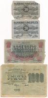 4db-os szükségpénz- és bankjegytétel, közte Ausztria / Grödig / hadifogolytábor ~1915. 10h T:F,VG 4pcs necessity note (notgeld) and banknote lot, within Austria / Grödig / POW camp ~1915. 10 Heller C:F,VG