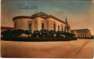 Lőcse, Levoca; Fő tér, Evangélikus templom / Hauptplatz mit evang. Kirche / main square, Lutheran church (EK)