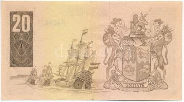 Dél-Afrika DN (1984.) 20R T:F szép papír
South Africa ND (1984.) 20 Rand C:F fine paper
Krause P#1...