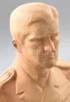 Horthy Miklós büszt mellszobor Elisabetta jelzett terrakotta ca 1940 Hibátlan 33 cm