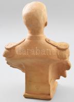 Horthy Miklós büszt mellszobor Elisabetta jelzett terrakotta ca 1940 Hibátlan 33 cm