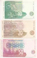 Dél-Afrika 1999. 10R-50R (3xklf) T:F közte szép papír
South Africa 1999. 10 Rand - 50 Rand (3xdiff)...