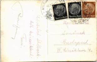 Ahlbeck, Hitlerjugend tagok zászlóavatáson / NSDAP Nazi Party propaganda, Hitler Youth members at a ...