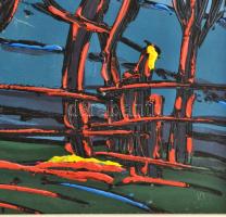 Király Antal (-): Erdélyi táj, 2004. Olaj, farost, jelezve jobbra lent, fakeretben. 50x70 cm