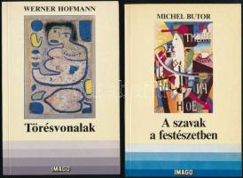 2 db könyv - Butor, Michel: A szavak a festészetben. + Hofmann, Werner: Törésvonalak. Bp., Corvina. Kiadói papírkötés, jó állapotban.