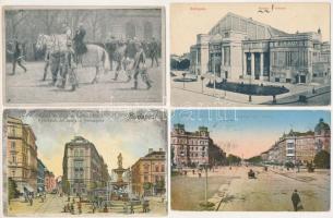 BUDAPEST - 17 db főleg régi képeslap: Margitsziget, Koronázási menet, Királyi palota, Kálvin tér, Népopera, Andrássy út, Opera, Szent István Jubileumi Év 1938-ban, stb...