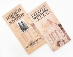 2 db könyv - K. Pintér Tamás: Századeleji házak Budapesten + Budapest architectura ~ 1900 ~. Kiadói papírkötés, jó állapotban