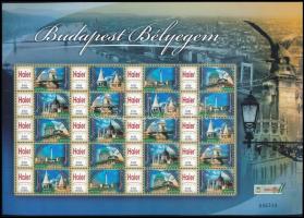 2007 Budapest bélyegem Haier Budapest megszemélyesített teljes ív (14.500)