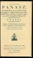 Siralmas panasz; Istennek Kolosváron nagy haragjáról [...]. Kolozsvár, 1697, Tótfalusi K. Miklós. Re...