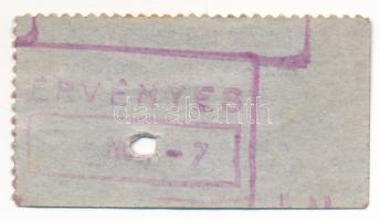 Diósgyőr ~1920. 50f "Diósgyőri Vas- és Acélgyár hús- és pékárujegy" bélyegzésekkel, kékes,...