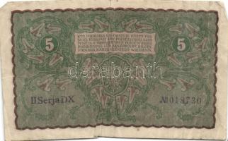 Lengyelország 1919. 5M, 20M, 100M T:III,III/IV