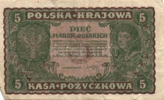 Lengyelország 1919. 5M, 100M, 1000M T:III,III/IV