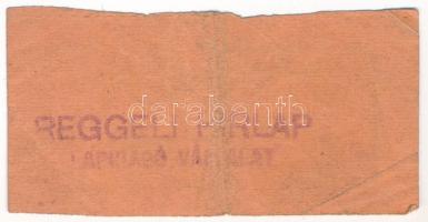 Miskolc ~1920. 20f "Reggeli Hírlap" utalvány bélyegzéssel, narancs T:F Adamo MIS-26.1