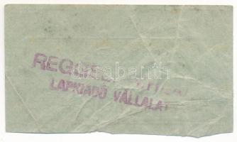 Miskolc ~1920. 20f "Reggeli Hírlap" utalvány bélyegzéssel, világoskék T:F Adamo MIS-26e