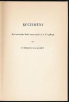 Stéphane Mallarmé: Kockadobás. Ford. és a tanulmányt írta: Tellér Gyula. Helikon Stúdió V. Bp., 1985...
