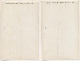 1917 Szászrégen, Reghin; - 2 db régi első világháborús fotó képeslap / 2 WWI K.u.K. military photo p...