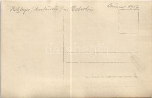 1917 Dobrljin, Doberlin; Holzlager / WWI K.u.K. military, wood warehouse, industrial railway, crane....