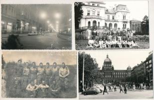 63 db fotólap 1920-as évektől kb. 1960-as évekig, sok jelzett, pecséttel vagy matricával, családi, c...