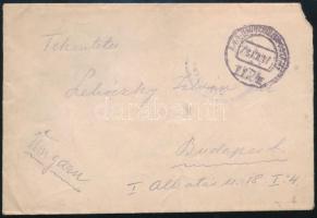 1917 Tábori posta levél HP 117
