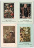 Meisterwerke der Dresdner Gemäldegalerie / A Drezdai képtárból 4 db modern kiadvány művészlapokkal