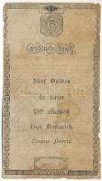 1806. 5G "Bécsi városi bankócédula" vízjeles papíron T:F,VG
Habsburg Monarchy 1806. 5 Gul...