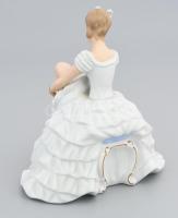 Wallendorf primadonna, biszkvit és mázas porcelán, jelzéssel, kis kopottsággal, m: 18 cm