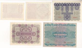 Ausztria 1922. 1K + 2K + 10K + 20K + 100K T:AU,XF
Austria 1922. 1 Krone + 2 Kronen + 10 Kronen + 20...